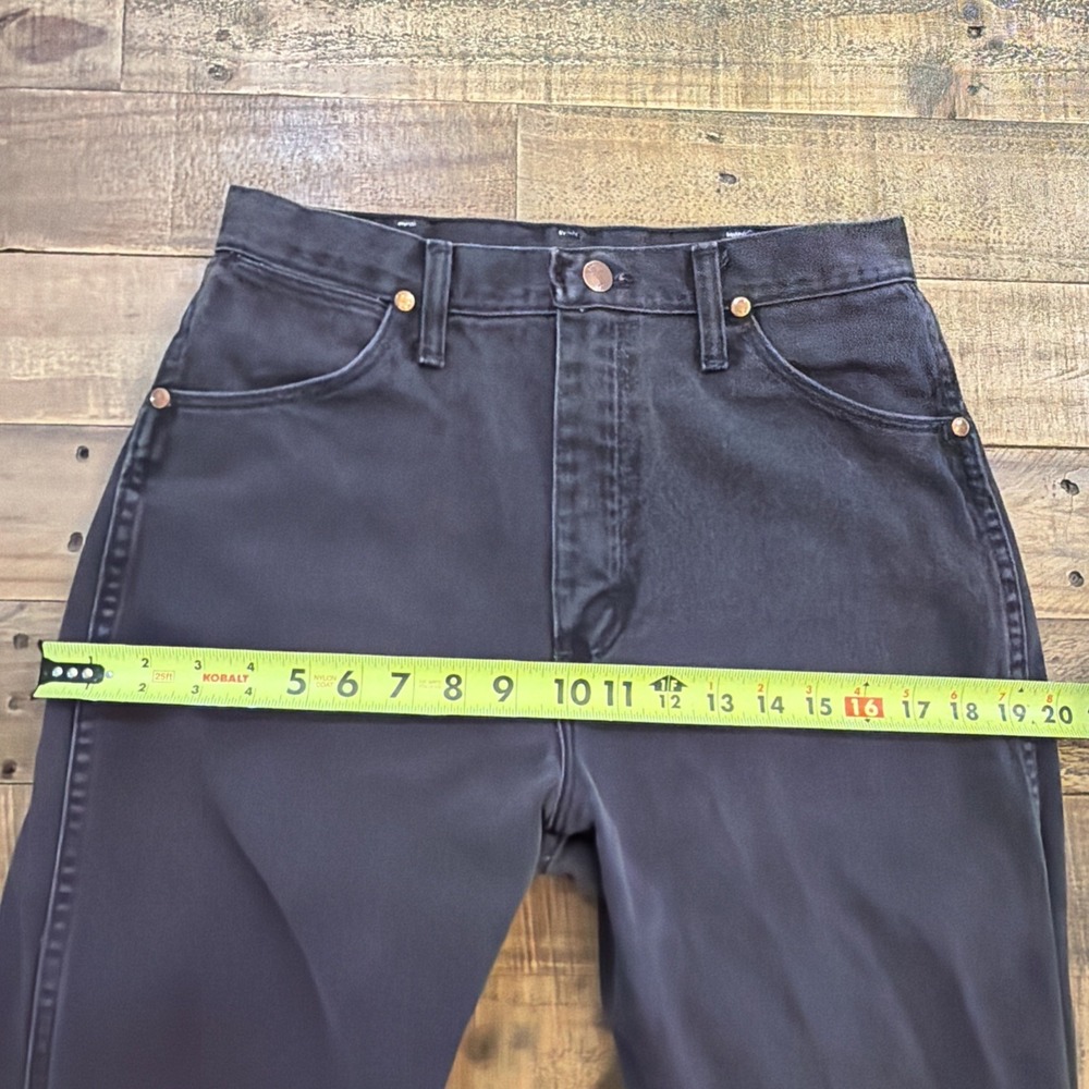 VTG Wrangler Woman's 14MWZCB 11X36 (28X34.5) Cowboy Cut Faded Black USA 1990's - Picture 11 of 16